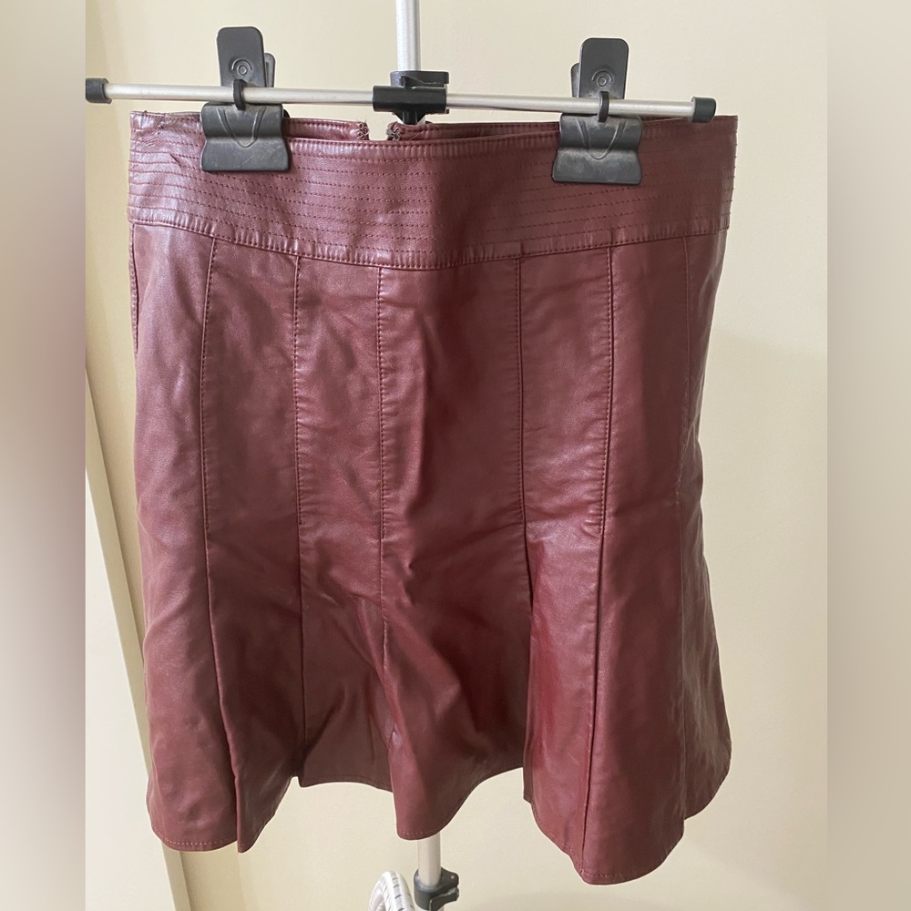 HD in Paris began leather skirt. NWT. Anthropologie